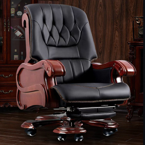 Wayfair Executive Genuine Leather Office Chairs You'll Love in 2023